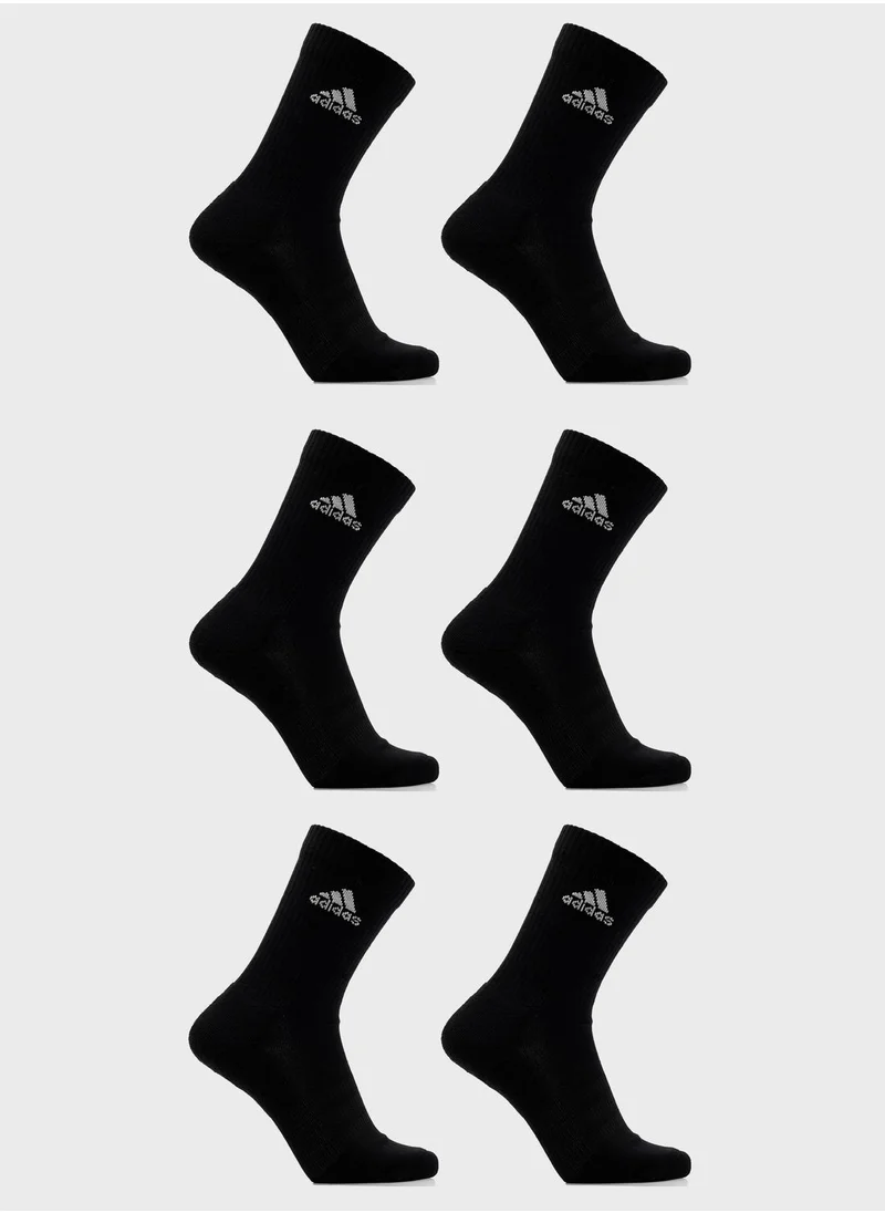 Adidas 6 Pair Crew Socks