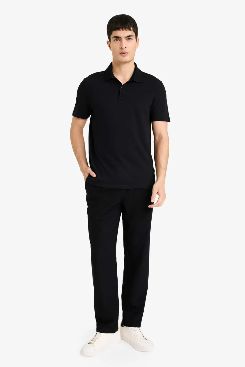 ديفاكتو Slim Fit Short Sleeve Polo T-Shirt