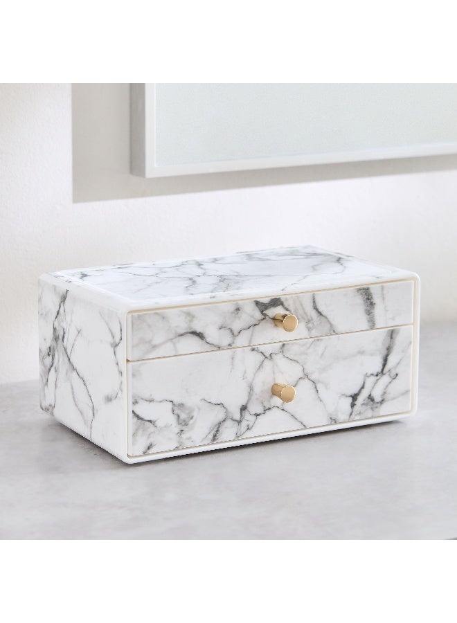 Home Box Magnus 2-Tier Storage Drawer Box with Knobs 23.9 x 11 x 15 cm - Image 2