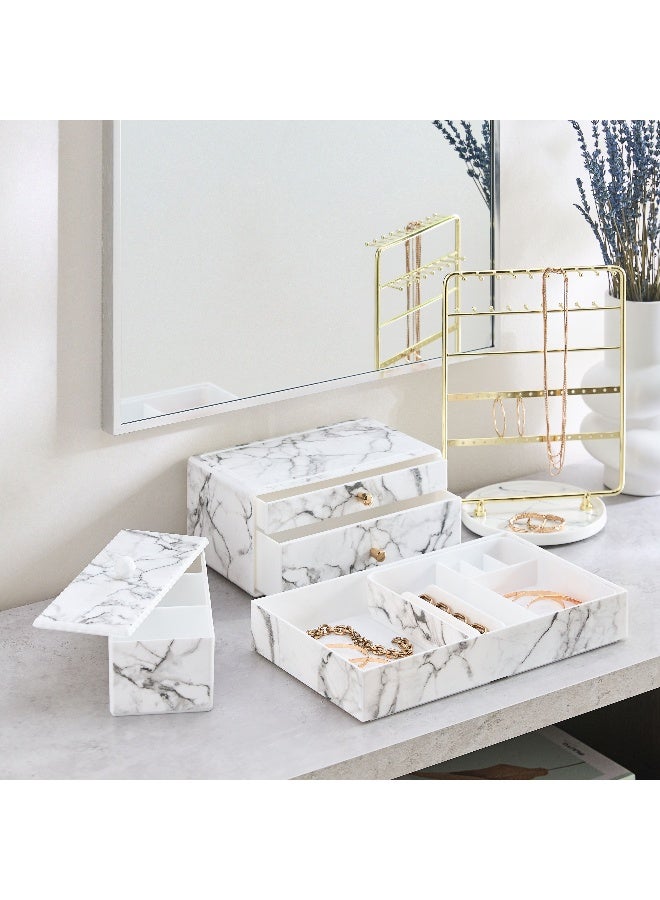 Home Box Magnus 2-Tier Storage Drawer Box with Knobs 23.9 x 11 x 15 cm - Image 4