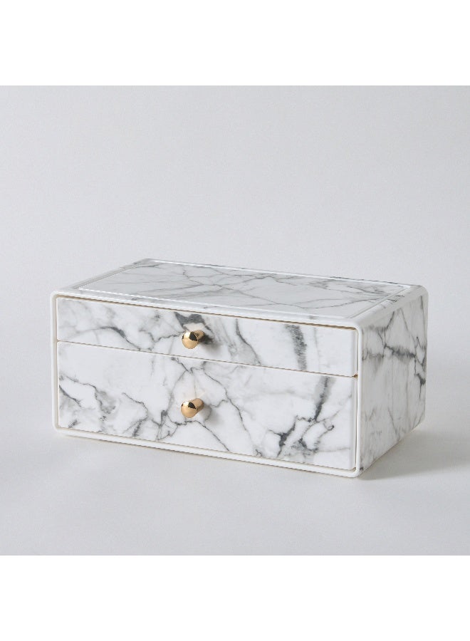 Home Box Magnus 2-Tier Storage Drawer Box with Knobs 23.9 x 11 x 15 cm - Image 5