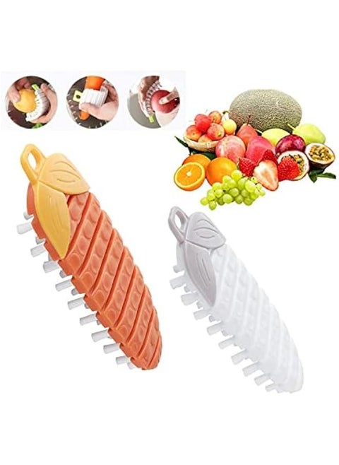 Flexible Brush for Cleaning Fruits and Vegetables - Ideal for Carrots, Potatoes, Radishes, and Corn - Kitchen Gadget for Easy Scrubbing and Washing
