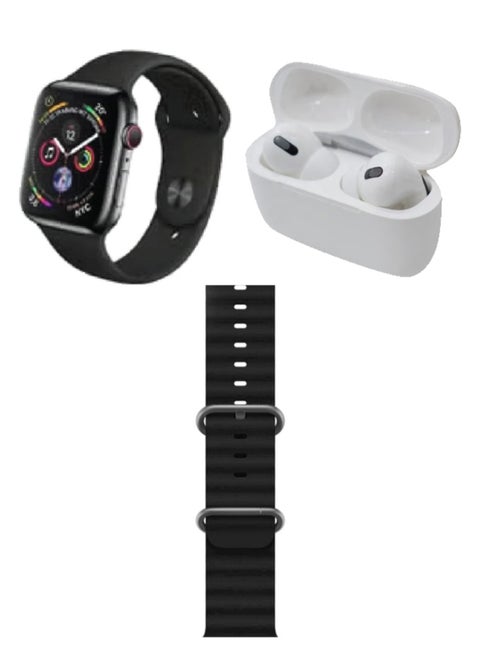 BSNL 2+1 Unisex Smart Watch Series9 Wireless Earphones with Charging Case Extra Strap in Assorted Color Full Touch Color Screen Bluetooth Calling Health & Sports Wireless Charging Black