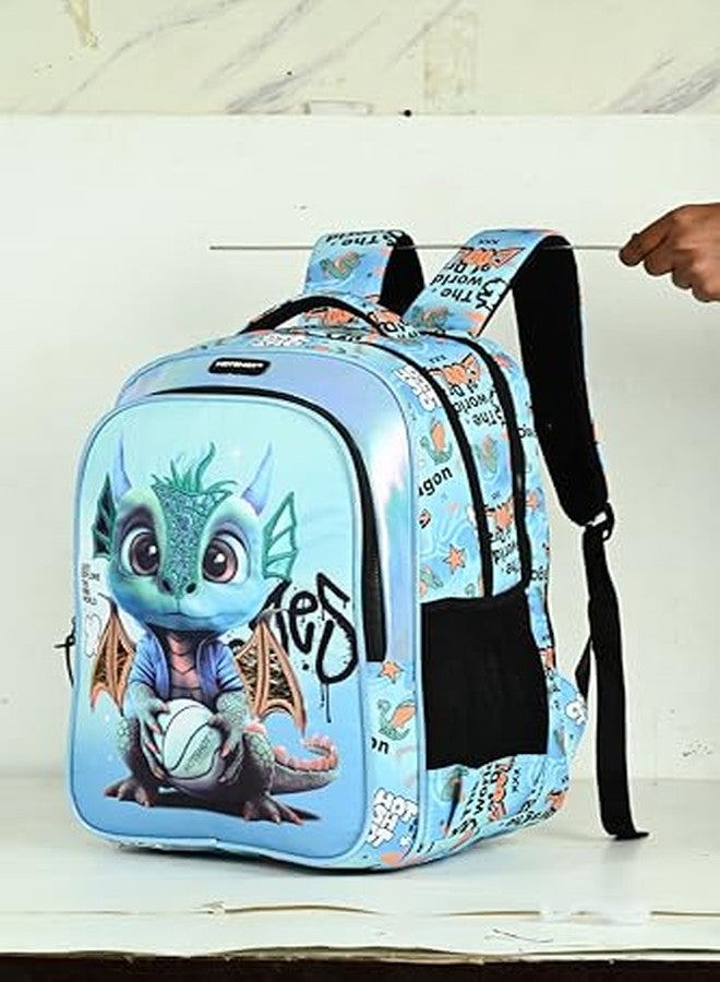HOT SHOT DRAGON_1826|school bag for boys|kids school bag|for boys & girls|18 INCH|water resistant|32L kids backpack - Image 3