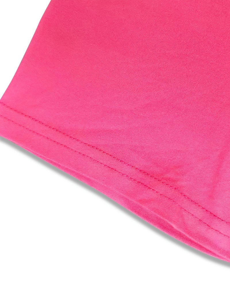 Daisy Pattern Women'S Y2K Geometric Short Sleeve T - Shirt, White, Loose Fit, Fabric, 180Gm2, Suitable for Spring\u002FSummer Seasons - Rose Red / S - Image 4