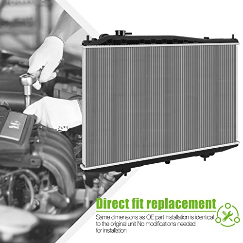 SCITOO Radiator Fit for 2215 1998-2004 Frontier 2000-2004 Xterra 2.4L 3.3L - Image 3