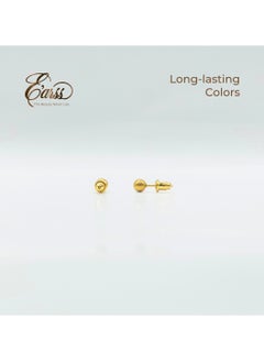 3 Mm Ball Gold Stud | Stainless Steel | 18K Gold Plated - pzsku/Z613496FE7DC2A4B4C08CZ/45/_/1735819184/47a87042-a191-44a3-bf6a-fda6fdae86b4