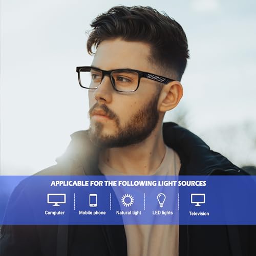 ANYLUV Blue Light Blocking Glasses for Men and Women, Premium Computer Gaming Glasses with Ultra HD lens - Image 2