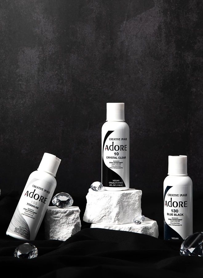 Adore Semi Permanent Hair Color - Vegan and Cruelty-Free Hair Dye - 4 Fl Oz - 155 Titanium (Pack of 1) - Image 5