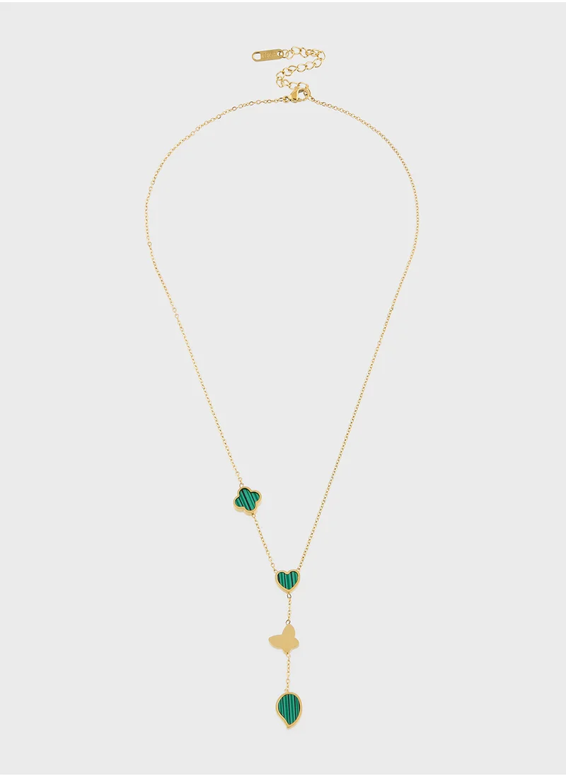 ستورتز Alba heart green Necklace