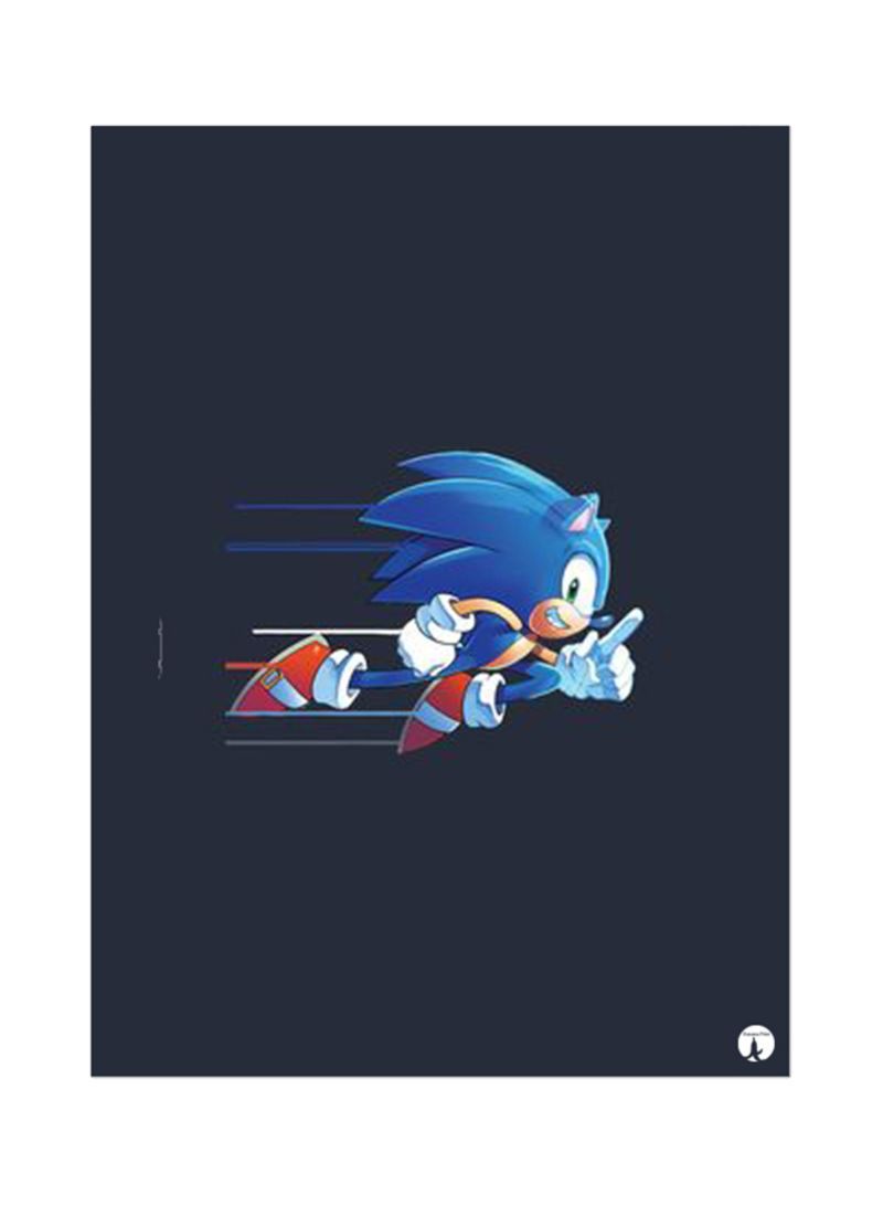 The Video Game Sonic Mouse Pad Dark Grey