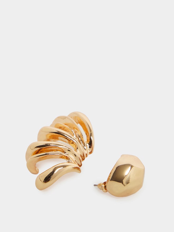 Styli Ear Cuff Stud Earrings - Image 4