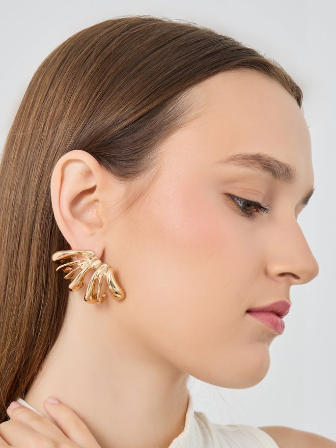 Styli Ear Cuff Stud Earrings - Image 2