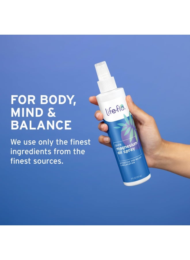 Life-Flo Pure Magnesium Oil for Feet and Body - 100% Pure Magnesium Spray from The Zechstein Seabed - Magnesium Oil Spray for Feet, Relaxes and Rejuvenates Muscles and Joints, 60-Day Guarantee, 8oz - Image 4