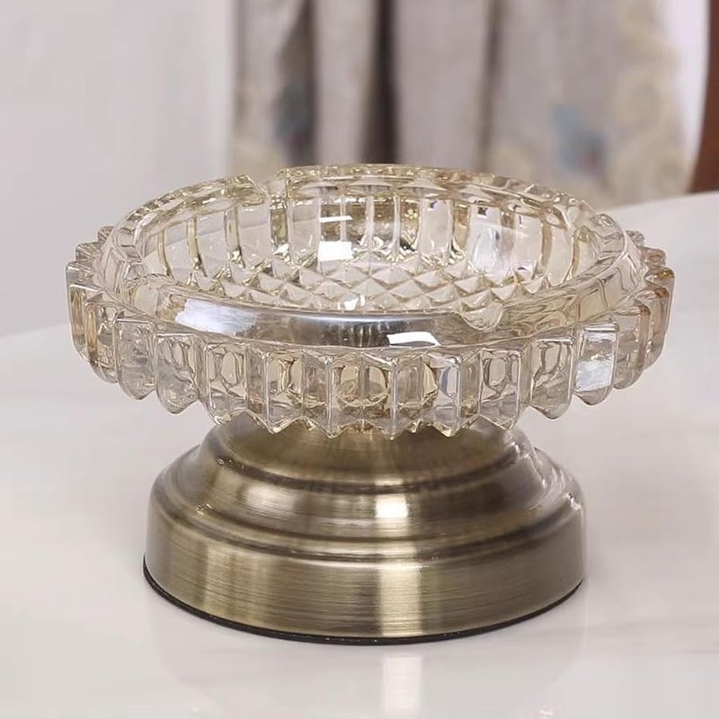Chinese Style Glass Ashtray Romantic Decoration Trendy Gift For Patio Color A - Image 4