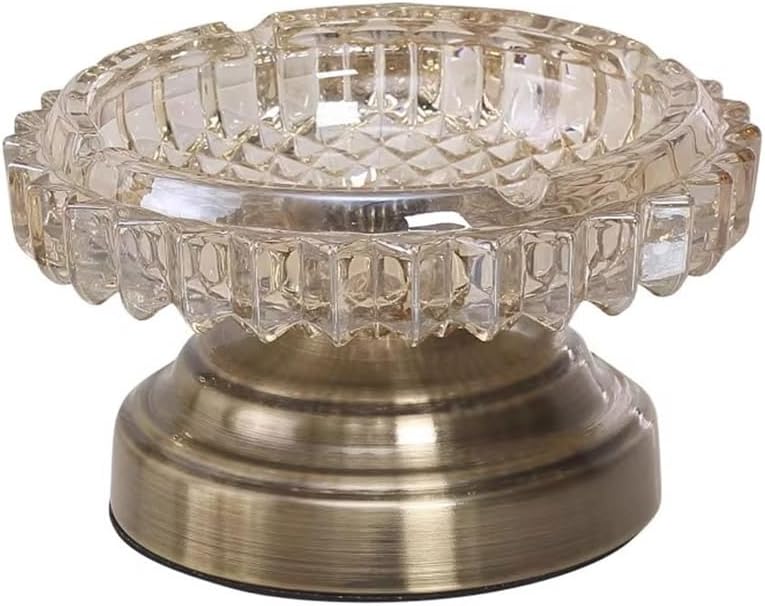 Chinese Style Glass Ashtray Romantic Decoration Trendy Gift For Patio Color A - Image 1