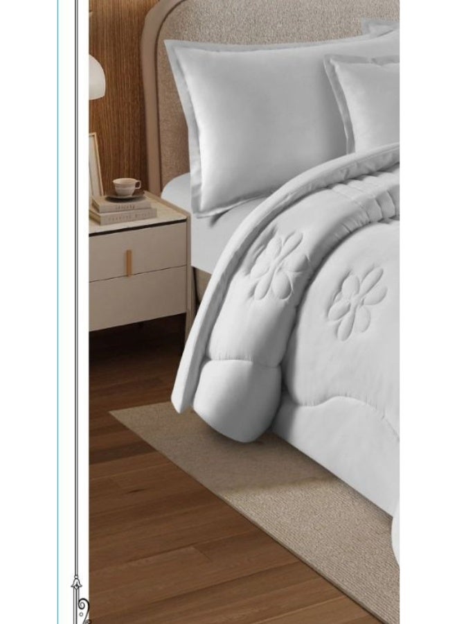 مون مفرش سرير نفرين فندقي فخم بتصميم حصري وجذاب من المايكروفايبر مقاس 220*240 سم - Image 2