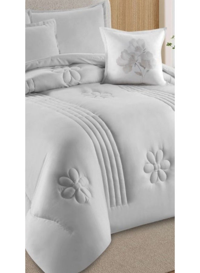 مون مفرش سرير نفرين فندقي فخم بتصميم حصري وجذاب من المايكروفايبر مقاس 220*240 سم - Image 3