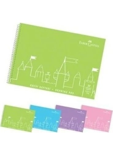 FABER-CASTELL Pp Cover Drawing Book 25X35 cm 30 Sheets 2 Pieces  - Image 1