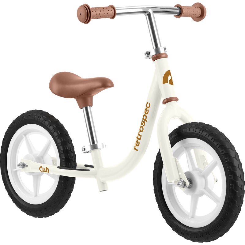 Retrospec Cub 2 Toddler 12 Balance Bike 18 Months 3 Years Old No Pedal Beginner Kids Bicycle for Girls Boys FlatFree Tires Adjustable Seat Durable Frame