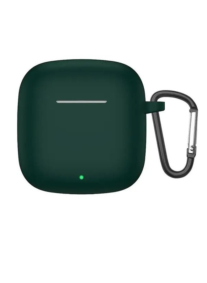 Huawei FreeBuds SE2 Silicone Protective Case Cover With Keyring Blackish Green - Image 1