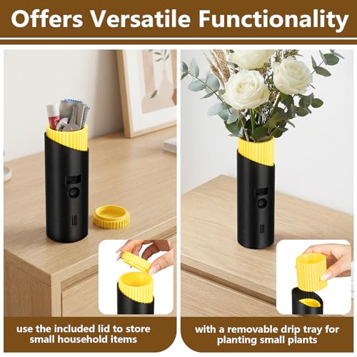 CharmPacks Camera Disguise Vase | Compatible with Ring Indoor Camera 2nd Gen | Conceals and Hides Cameras | Discreet Cable Opening | Blends with Home Decor | Decorative Vase(Plant Not Included) - Image 4