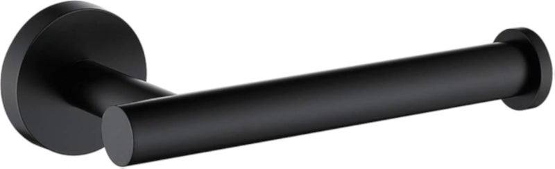 حامل ورق تواليت TASTOS أسود غير لامع من الفولاذ المقاوم للصدأ SUS304، حامل لفائف مناديل دائري عصري يُثبت على الحائط، موزع لفائف ورق تواليت للحمام، حامل ورق تواليت 5 بوصة للمطبخ والحمام