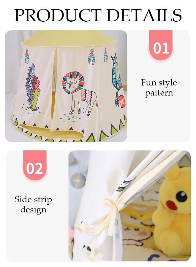 DUNISO Kids Tent,Play Tent Playhouse for Kids Princess Castle Tent Gift Toys for Girl Play House for Toddler Children Indoor - Image 4