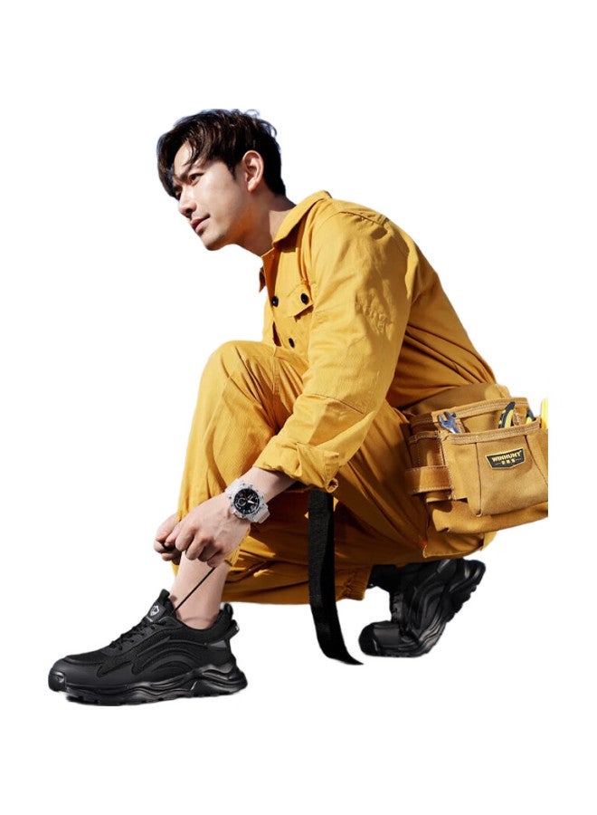Blue Gull Shield Blue Owl Shield Safety Shoes For Men, Winter Lightweight Insulated Anti-Smashing Toe Cap Puncture-Resistant Safety Work Electrician Functional Shoes D211Kv 38 - Image 3