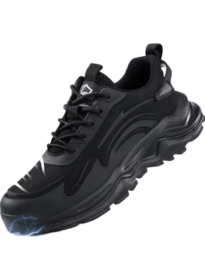 Blue Gull Shield Blue Owl Shield Safety Shoes For Men, Winter Lightweight Insulated Anti-Smashing Toe Cap Puncture-Resistant Safety Work Electrician Functional Shoes D211Kv 38 - Image 1