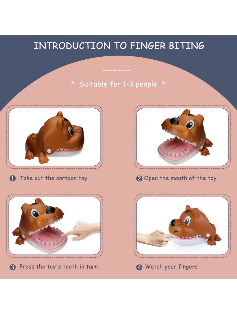 SYOSI Tigers Teeth Toys Game for Kids Dentist Game Toy Child Interactive Toy Fun  Exciting Finger Biting Game for Kids And Adults Fun and Educational Toy for Family Gatherings and Parties Tiger Dog - Image 4