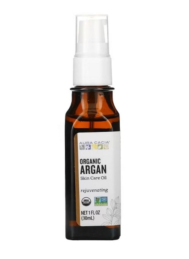 Aura Cacia Organic Skin Care Oil Rejuvenating Argan 1 fl oz 30 ml  - Image 1