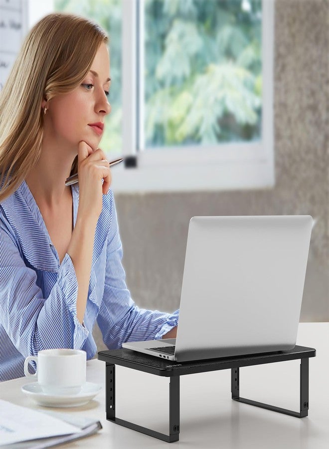 BESIGN MS01 Monitor Stand Riser, Height Adjustable Laptop Stand, Computer Monitor Stand for Monitor, Computer,Laptop,Printer (Black) - Image 5