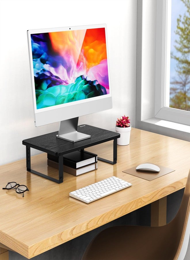 BESIGN MS01 Monitor Stand Riser, Height Adjustable Laptop Stand, Computer Monitor Stand for Monitor, Computer,Laptop,Printer (Black) - Image 3