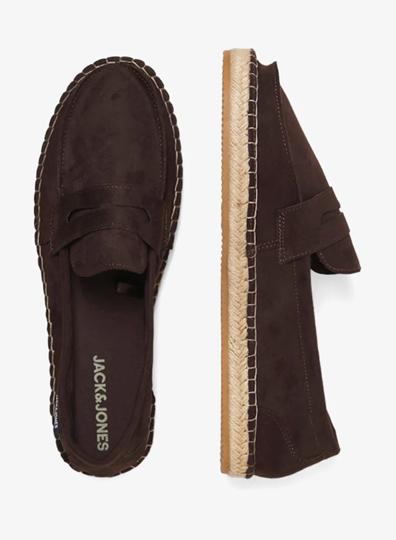 JACK & JONES Brown Stone Casual Slip Ons Espadrilles for Men | Best Price UAE