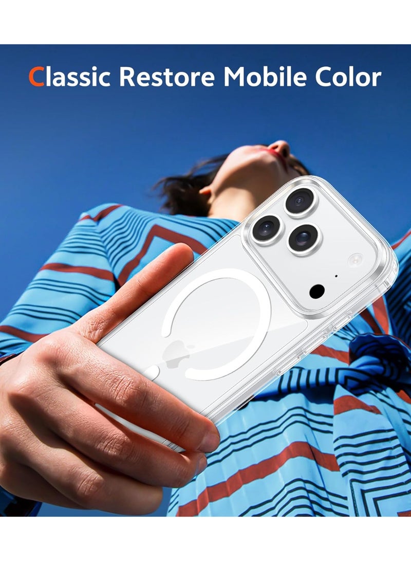 SanHu for iPhone 17 Pro Case, Anti-Yellowing and Anti-Scratch Mobile Phone Case iPhone 17 Pro, Clear - Image 2