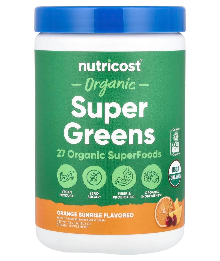 Organic Super Greens Orange Sunrise 12.2 oz  (342 g)
