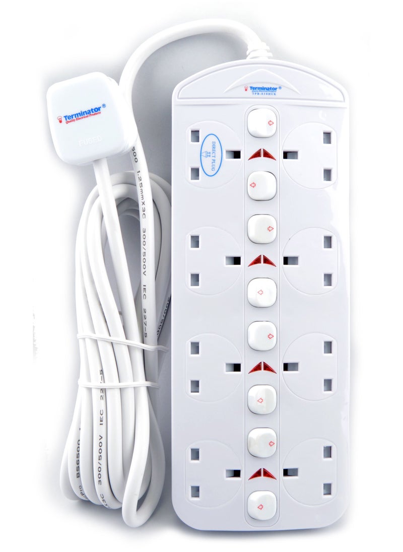 Terminator Extension 8G/3M TPB 838-UK Socket, Individual Switch Terminator 
