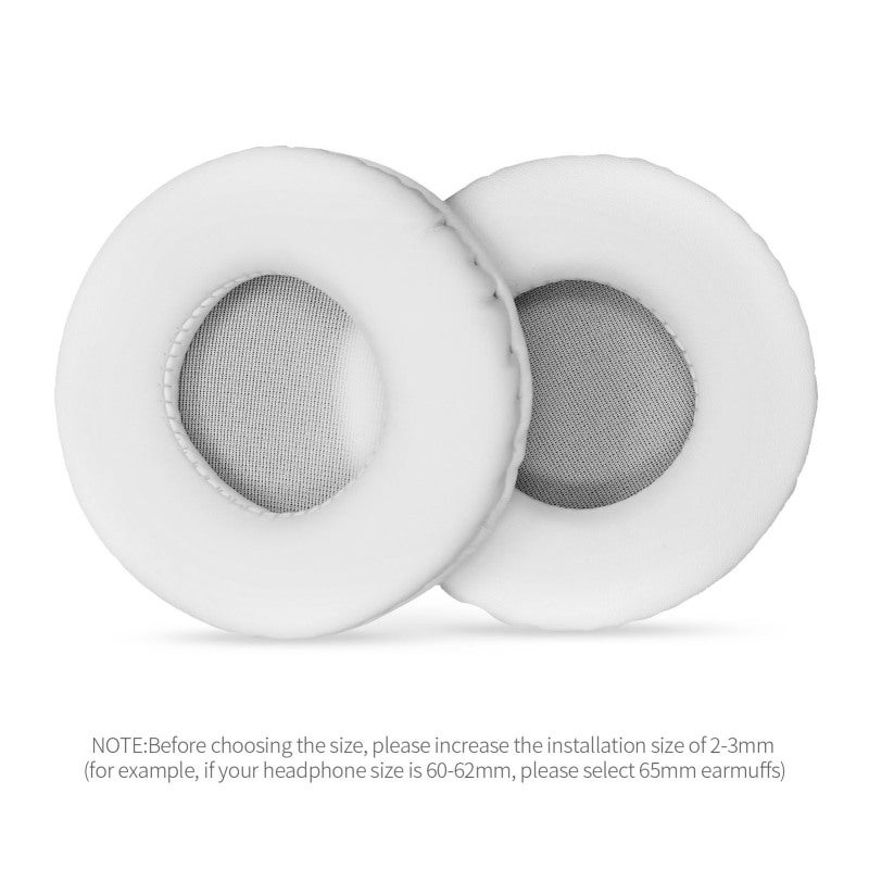 Headphone Earpads 60mm Donut Style Design - Easy Installation Replacement Cushions: Memory Foam Pu Leather Noise Blocking Pads for Audio Headset Maintenance & Sound Enhancement - Image 2