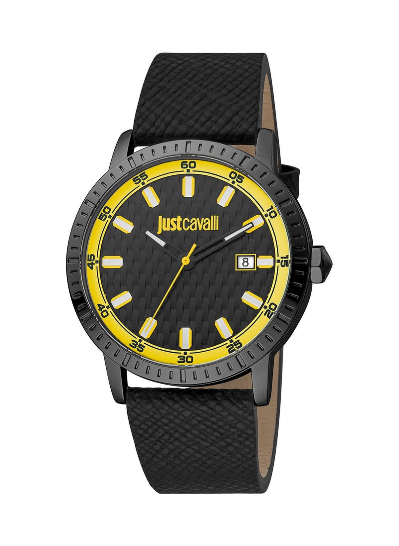 Just Cavalli - Men's Round Shape Leather Wrist Watch JC1G216L0045 - 42 Mm - Image 1