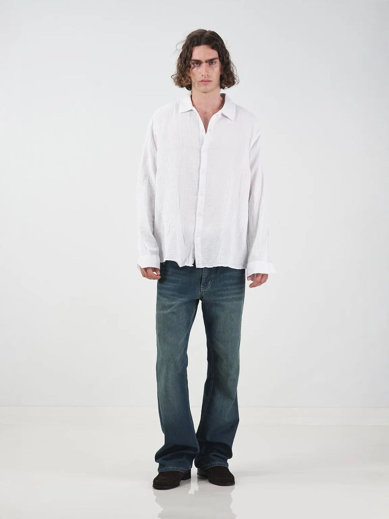 GIESTO Relaxed Fit Textured Long Sleeve Shirt - Image 2