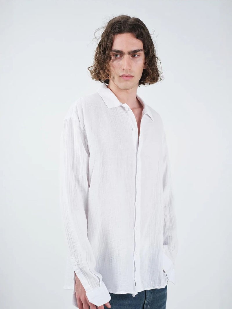 GIESTO Relaxed Fit Textured Long Sleeve Shirt - Image 1