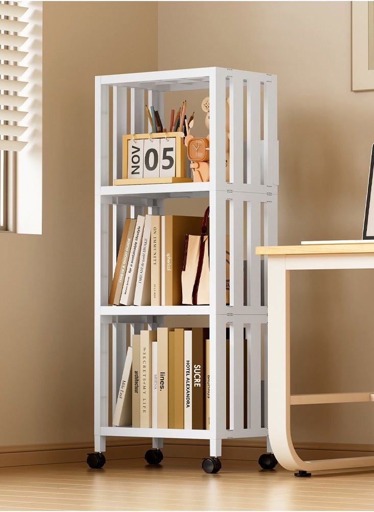 Tiokkss Removable storage rack, 4 floors, suitable for kitchen, bathroom, laundry room and office  - Image 2