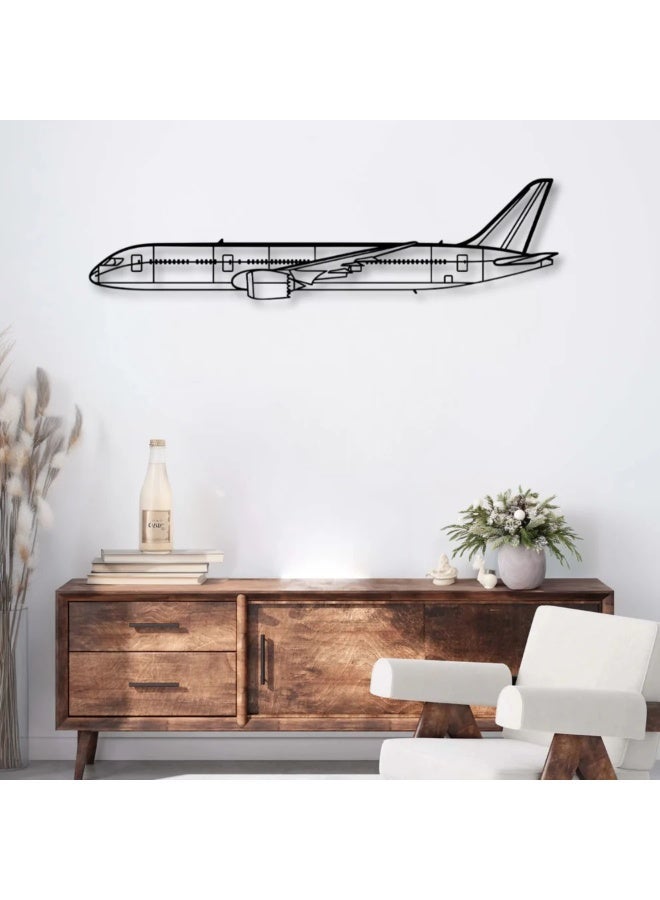 Metal wall decor featuring a Boeing 787 Dreamliner - Image 1
