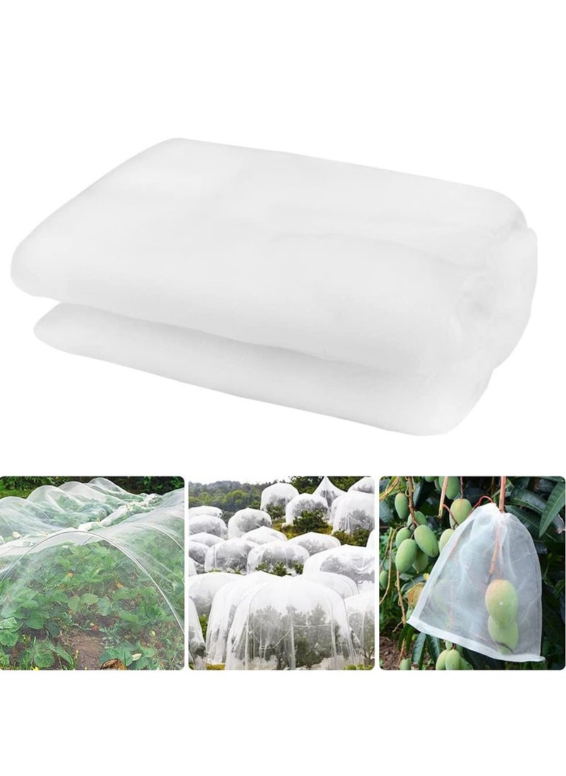 KASTWAVE Insect Protection Net, Breathable Garden Vegetable Plant Protect Netting Portable Plant Protection Netting Grow Tunnel Fine Mesh Greenhouse Plant Barrier for Plants Vegetable Fruit (2.5M*6M)  - Image 1