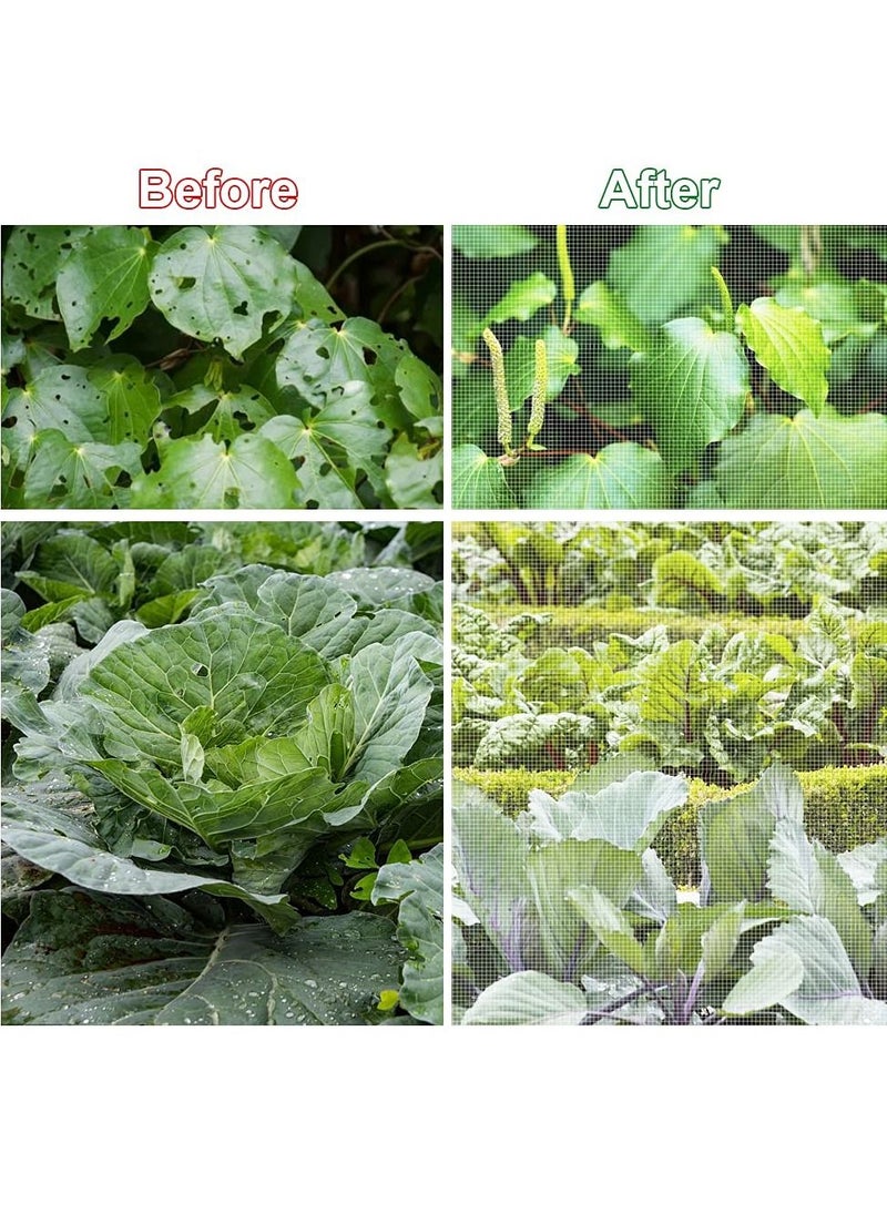 KASTWAVE Insect Protection Net, Breathable Garden Vegetable Plant Protect Netting Portable Plant Protection Netting Grow Tunnel Fine Mesh Greenhouse Plant Barrier for Plants Vegetable Fruit (2.5M*6M)  - Image 4