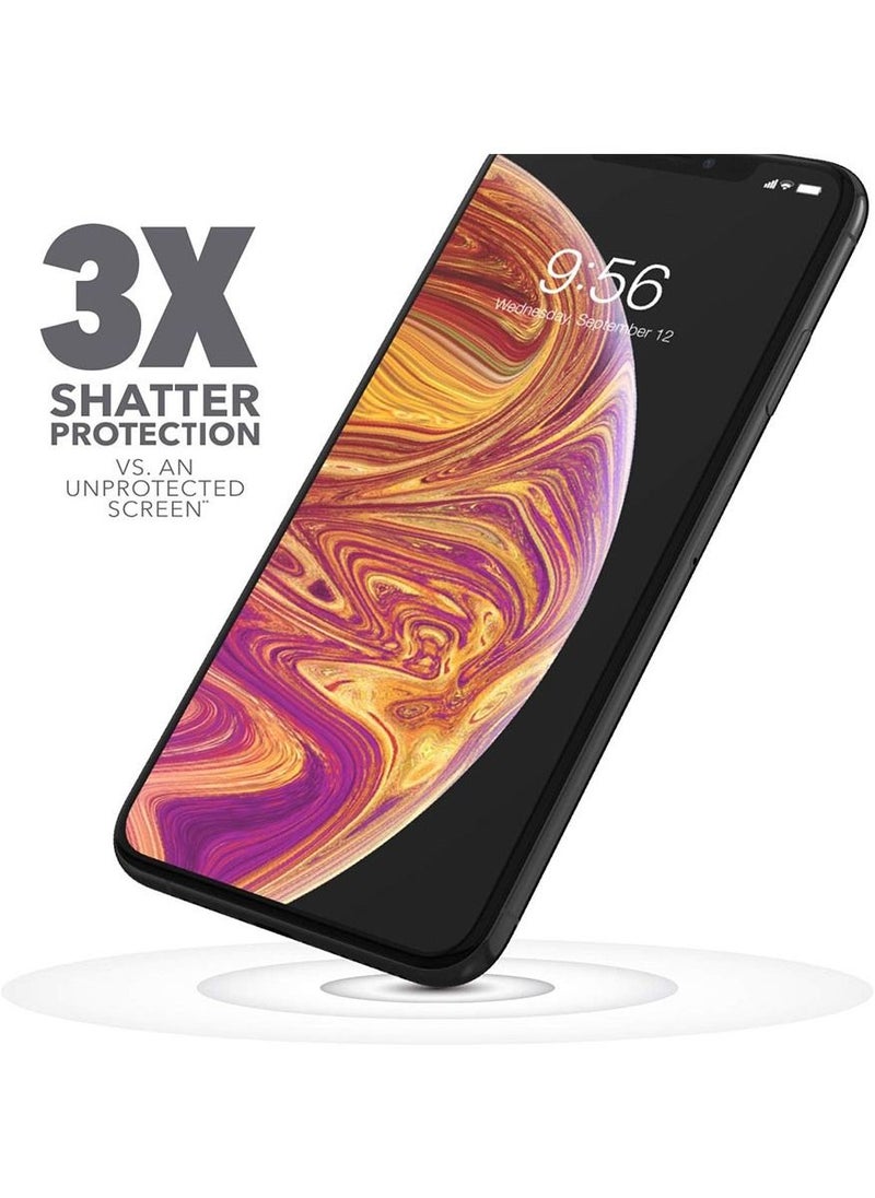 InvisibleShield Curve Tempered Glass for iPhone Xs Max Screen Protector - Curve Impact [Case Friendly]  - Image 2