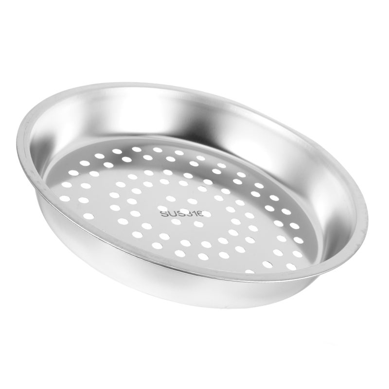 Stainless Steel Steamer Basket 28 cm Insert Deep Steamer Tray Steaming Rack Food Steamer Wok Dish Plate for Steaming Dumplings Vegetables Seafood - Image 4