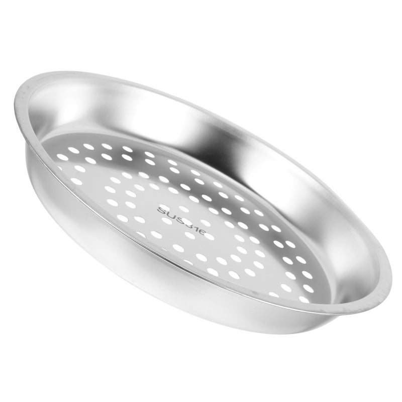 Stainless Steel Steamer Basket 28 cm Insert Deep Steamer Tray Steaming Rack Food Steamer Wok Dish Plate for Steaming Dumplings Vegetables Seafood - Image 1