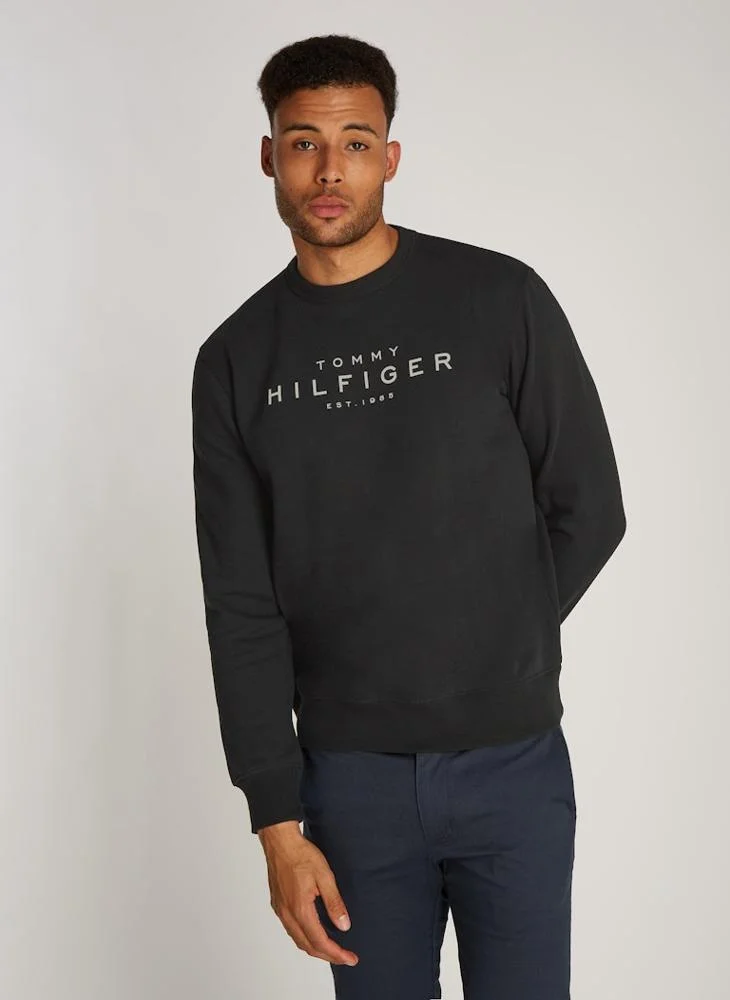 TOMMY HILFIGER Graphic Print Crew Neck Sweatshirt